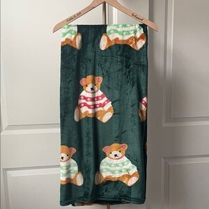 Cozy Bear Print Blanket 52x60